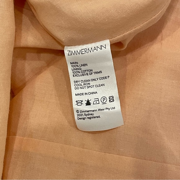 Zimmermann Peach and Lavender Floral Dress - Picture 10 of 10